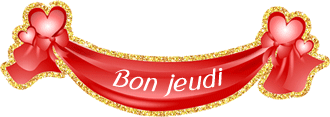 Gif animé Bon jeudi bandeau